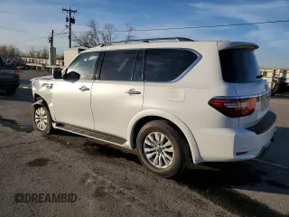2023 Nissan Armada SV with VIN JN8AY2AC7P9182727, listed as a Copart auction lot 84974564 with 42,959 mi miles and Salvage Title. Bid and sale history available at carsss.com. Image 2.