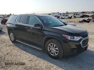 2018 Chevrolet Traverse LS with VIN 1GNEVLKW3JJ200822, listed as a Copart auction lot 69265254 with 128,829 mi miles and Salvage Title. Bid and sale history available at carsss.com. Image 4.