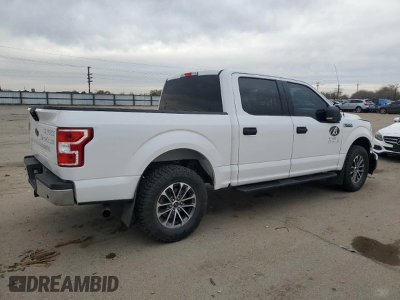 2018 Ford F-150 XL with VIN 1FTEW1E54JFA51448, listed as a Copart auction lot 49823785 with 95,996 mi miles and Salvage Title. Bid and sale history available at carsss.com. Image 3.