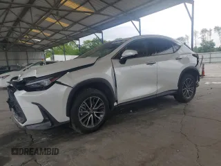 2025 Lexus NX 350 Premium z VIN JTJGGCEZ4S5010715, wystawiony jako Copart lot #54897185 z przebiegiem 15 624 mil mil oraz Szkoda całkowita • Salvage title. Historia ofert i sprzedaży dostępna na DreamBid. Obrazek 1.