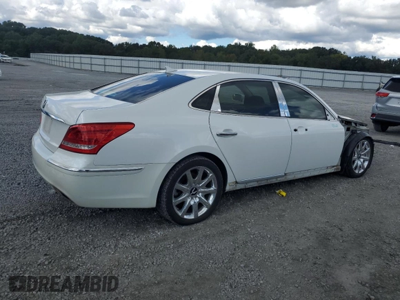 2012 Hyundai Equus Signature z VIN KMHGH4JH8CU052035, wystawiony jako Copart lot #72178584 z przebiegiem 120 580 mil mil oraz Szkoda całkowita • Salvage title. Historia ofert i sprzedaży dostępna na DreamBid. Obrazek 3.