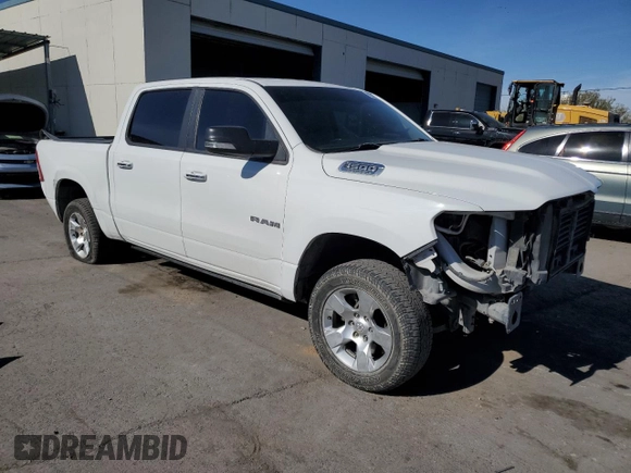 2019 Ram 1500 Big Horn/Lone Star with VIN 1C6SRFFT5KN668991, listed as a Copart auction lot 82051224 with 95,336 mi miles and Salvage Title. Bid and sale history available at carsss.com. Image 4.