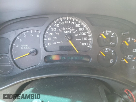 2005 GMC Yukon SLT z VIN 1GKEC13T95R103031, wystawiony jako Copart lot #48339205 z przebiegiem 268 183 mil mil oraz Szkoda całkowita • Salvage title. Historia ofert i sprzedaży dostępna na DreamBid. Obrazek 9.
