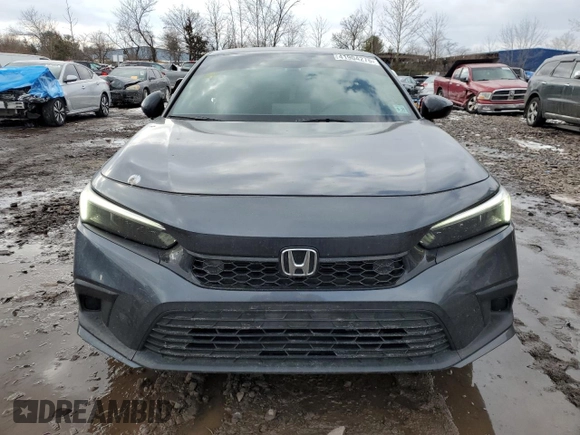 2022 Honda Civic Sedan Sport with VIN 2HGFE2F58NH597414, listed as a Copart auction lot 41904275 with 24,530 mi miles and Salvage Title. Bid and sale history available at carsss.com. Image 5.