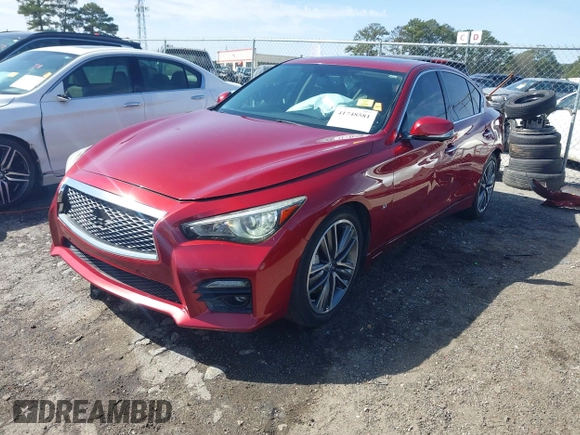 2015 Infiniti Q50 Premium with VIN JN1BV7AP8FM353900, listed as a IAAI auction lot 41748581 with 152,480 mi miles and . Bid and sale history available at DreamBid. Image 18.