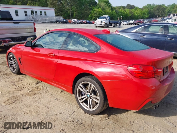 2014 BMW 4 Series 428i z VIN WBA3N3C51EF710517, wystawiony jako IAAI lot #39263305 z przebiegiem 145 193 mil mil oraz . Historia ofert i sprzedaży dostępna na DreamBid. Obrazek 3.