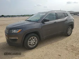 2019 Jeep Compass Sport with VIN 3C4NJCAB9KT614670, listed as a Copart auction lot 53198685 with 60,539 mi miles and Clean title. Bid and sale history available at DreamBid. Image 1.