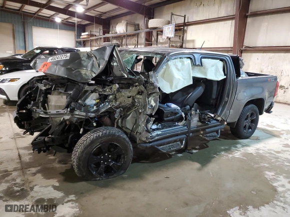 2019 Chevrolet Colorado 4WD Z71 with VIN 1GCGTDEN4K1194451, listed as a Copart auction lot 45247275 with 0 mi miles and Salvage Title. Bid and sale history available at carsss.com. Image 1.