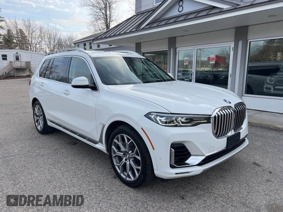 2020 BMW X7 xDrive40i z VIN 5UXCW2C05L9B60363, wystawiony jako IAAI lot #41808059 z przebiegiem 89 893 mil mil oraz . Historia ofert i sprzedaży dostępna na DreamBid. Obrazek 1.