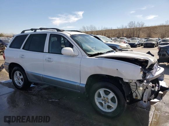 2004 Hyundai Santa Fe GLS with VIN KM8SC13DX4U840575, listed as a Copart auction lot 48711555 with 130,096 mi miles and Salvage Title. Bid and sale history available at DreamBid. Image 4.