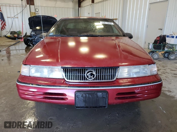 1991 Mercury Cougar z VIN 1MEPM60T4MH652996, wystawiony jako Copart lot #43811635 z przebiegiem 129 452 mil mil oraz Nie do naprawy • Non repairable. Historia ofert i sprzedaży dostępna na DreamBid. Obrazek 5.