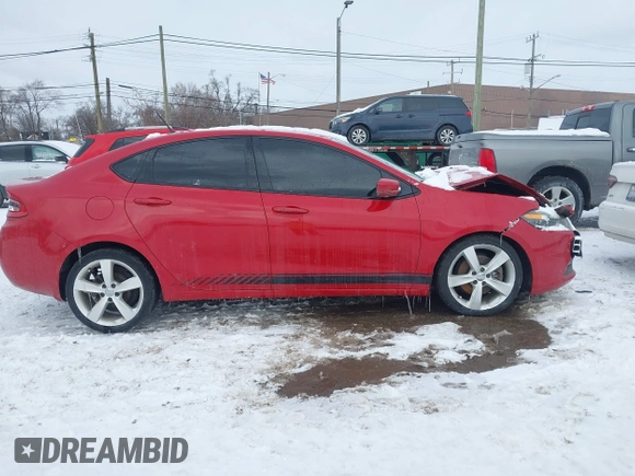 2015 Dodge Dart GT with VIN 1C3CDFEB4FD165702, listed as a IAAI auction lot 41612804 with 137,872 mi miles. Bid and sale history available at carsss.com. Image 13.