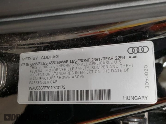 2016 Audi A3 Premium Plus z VIN WAUE8GFF7G1023179, wystawiony jako Copart lot #51813785 z przebiegiem 98 878 mil mil oraz Czysty tytuł • Clean title. Historia ofert i sprzedaży dostępna na DreamBid. Obrazek 12.