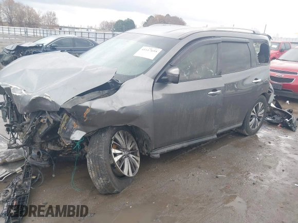 2018 Nissan Pathfinder SL with VIN 5N1DR2MM2JC645941, listed as a IAAI auction lot 41117695 with 1 mi miles. Bid and sale history available at carsss.com. Image 2.