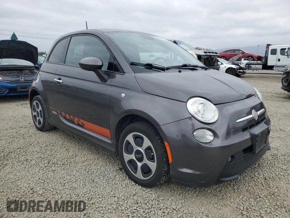2014 FIAT 500e with VIN 3C3CFFGE7ET294608, listed as a Copart auction lot 52554225 with 67,857 mi miles and Salvage title. Bid and sale history available at DreamBid. Image 4.