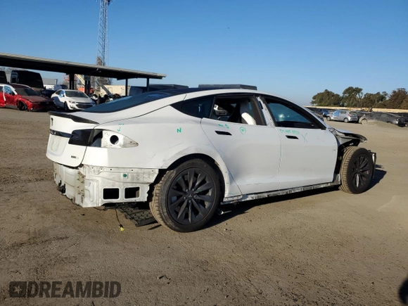 2017 Tesla Model S 100D with VIN 5YJSA1E23HF226178, listed as a Copart auction lot 88478225 with 54,411 mi miles and Salvage Title. Bid and sale history available at carsss.com. Image 3.