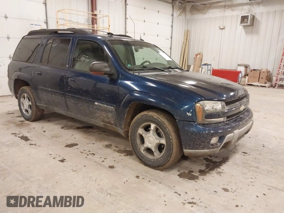 2004 Chevrolet TrailBlazer EXT LT with VIN 1GNET16P046158436, listed as a IAAI auction lot 41707323 with 163,328 mi miles. Bid and sale history available at carsss.com. Image 1.
