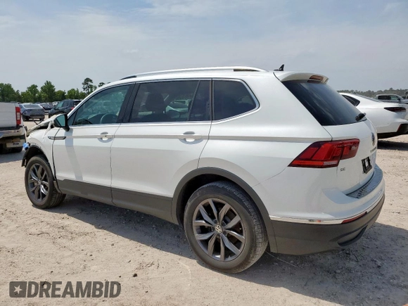 2023 Volkswagen Tiguan SE with VIN 3VV3B7AX7PM117286, listed as a Copart auction lot 57418985 with 21,162 mi miles and Salvage title. Bid and sale history available at DreamBid. Image 2.