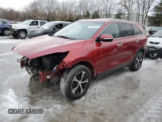 2016 Kia Sorento EX with VIN 5XYPHDA11GG187369, listed as a Copart auction lot 43632295 with 160,669 mi miles and Salvage Title. Bid and sale history available at carsss.com. Image 1.