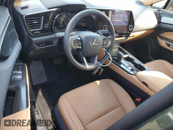 2025 Lexus NX with VIN 2T2GDCAZXSC019614, listed as a Copart auction lot 43544655 with 10,197 mi miles and Salvage Title. Bid and sale history available at carsss.com. Image 8.