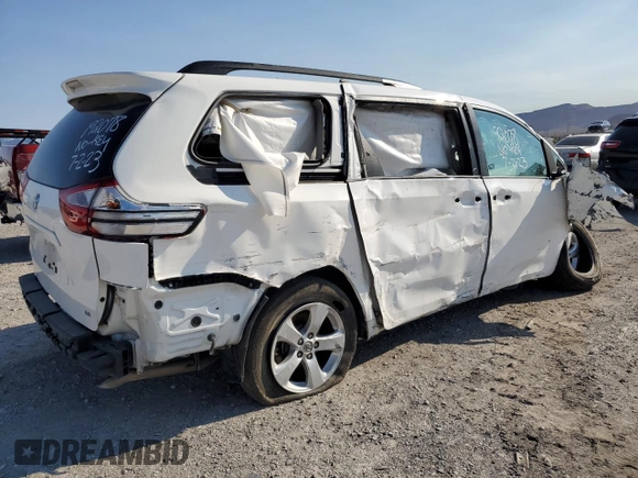 2017 Toyota Sienna LE Auto Access Seat with VIN 5TDKZ3DC1HS892966, listed as a Copart auction lot 67162303 with 0 mi miles and Salvage Title. Bid and sale history available at carsss.com. Image 3.