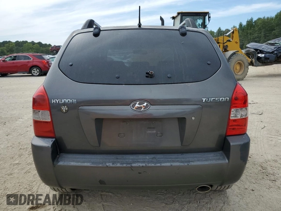 2007 Hyundai Tucson GLS with VIN KM8JM12B27U515691, listed as a Copart auction lot 68236814 with 120,898 mi miles and Salvage Title. Bid and sale history available at carsss.com. Image 6.