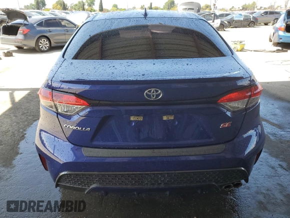 2020 Toyota Corolla SE with VIN 5YFS4RCE5LP053585, listed as a Copart auction lot 51502885 with 101,858 mi miles and Salvage Title. Bid and sale history available at carsss.com. Image 6.