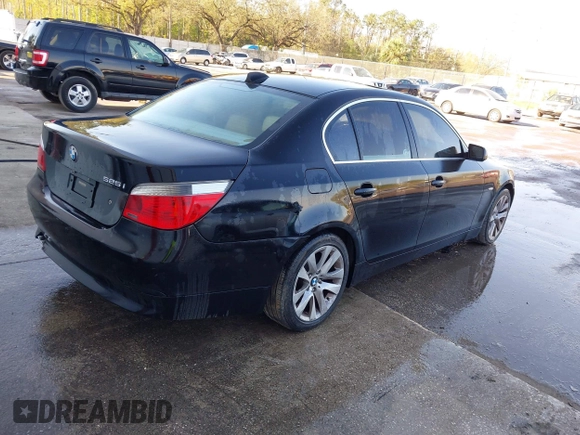 2004 BMW 5 Series 525i with VIN WBANA53534B851627, listed as a IAAI auction lot 41609092 with 139,192 mi miles. Bid and sale history available at carsss.com. Image 4.