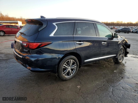 2019 Infiniti QX60 PURE with VIN 5N1DL0MN1KC558550, listed as a Copart auction lot 42101685 with NaN miles and Salvage Title. Bid and sale history available at carsss.com. Image 3.