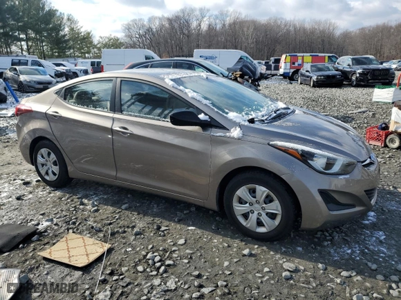 2016 Hyundai Elantra GL with VIN 5NPDH4AE0GH732394, listed as a Copart auction lot 87811215 with 79,994 mi miles and Salvage Title. Bid and sale history available at carsss.com. Image 4.
