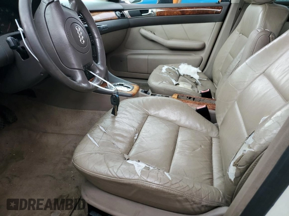 2000 Audi A6 z VIN WAUED64B2YN101609, wystawiony jako Copart lot #61229405 z przebiegiem Nie podano mil oraz Czysty tytuł • Clean title. Historia ofert i sprzedaży dostępna na DreamBid. Obrazek 7.