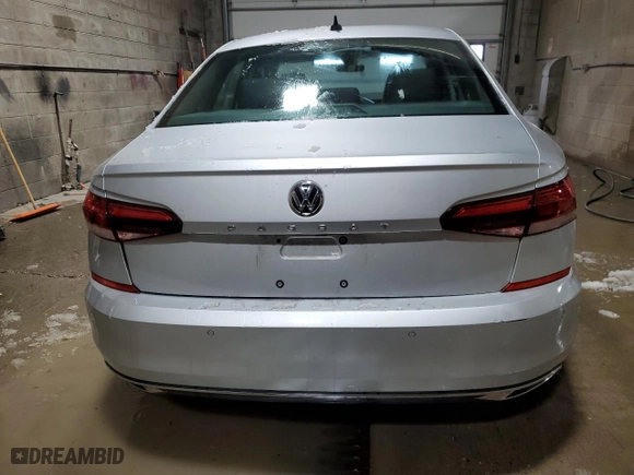 2020 Volkswagen Passat 2.0T SEL with VIN 1VWCA7A34LC015855, listed as a Copart auction lot 44553995 with 32,612 mi miles and Salvage Title. Bid and sale history available at carsss.com. Image 6.