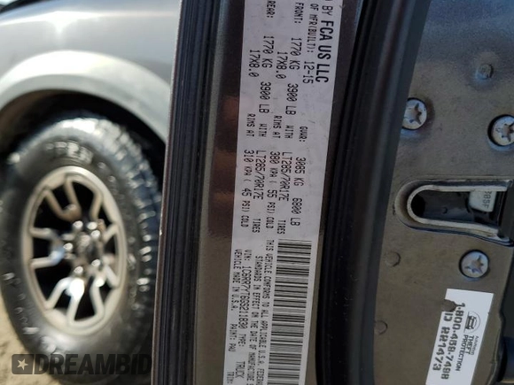 2016 Ram 1500 Rebel z VIN 1C6RR7YT6GS211830, wystawiony jako Copart lot #71652014 z przebiegiem 56 512 mil mil oraz Szkoda całkowita • Salvage title. Historia ofert i sprzedaży dostępna na DreamBid. Obrazek 12.