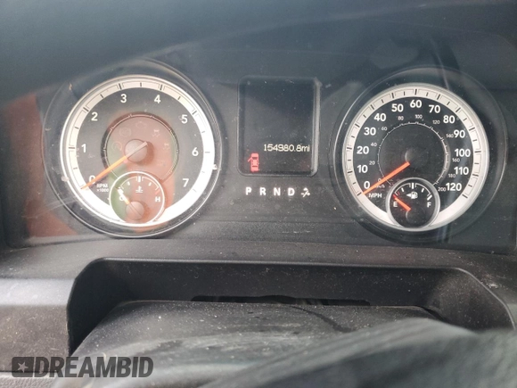 2013 Ram 1500 Express with VIN 1C6RR6FTXDS716567, listed as a Copart auction lot 80536984 with 154,980 mi miles and Salvage title. Bid and sale history available at DreamBid. Image 9.