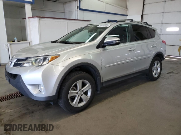 2014 Toyota RAV4 XLE with VIN 2T3RFREV1EW143797, listed as a Copart auction lot 53906105 with 110,463 mi miles and Salvage Title. Bid and sale history available at DreamBid. Image 1.
