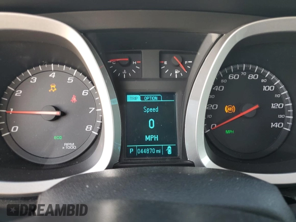 2016 Chevrolet Equinox LS with VIN 2GNALBEKXG1124218, listed as a Copart auction lot 52118785 with 44,870 mi miles and Salvage Title. Bid and sale history available at carsss.com. Image 9.