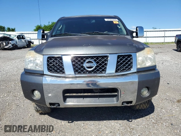 2005 Nissan Titan LE with VIN 1N6BA07B95N571880, listed as a Copart auction lot 57527435 with 199,577 mi miles and Salvage title. Bid and sale history available at DreamBid. Image 5.