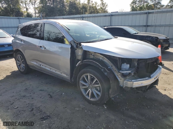 2022 Acura RDX w/Technology Package with VIN 5J8TC1H55NL004868, listed as a Copart auction lot 44748655 with 27,133 mi miles and Salvage Title. Bid and sale history available at carsss.com. Image 4.