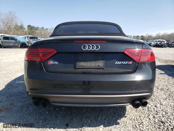 2013 Audi S5 Premium Plus with VIN WAUCGAFH4DN009057, listed as a Copart auction lot 44631485 with 124,854 mi miles and Salvage Title. Bid and sale history available at carsss.com. Image 6.