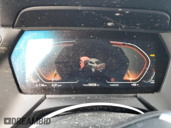 2021 BMW 2 Series 228i with VIN WBA53AK00M7H79347, listed as a Copart auction lot 44978665 with 56,538 mi miles and Salvage title. Bid and sale history available at DreamBid. Image 9.
