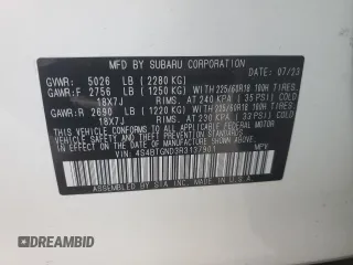 2024 Subaru Outback Limited XT z VIN 4S4BTGND3R3137901, wystawiony jako Copart lot #75990054 z przebiegiem 5 760 mil mil oraz Szkoda całkowita • Salvage title. Historia ofert i sprzedaży dostępna na DreamBid. Obrazek 14.