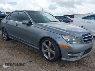 2014 Mercedes-Benz C 250 Sport with VIN WDDGF4HB7EA966475, listed as a IAAI auction lot 42777680 with 148,432 mi miles and . Bid and sale history available at DreamBid. Image 1.