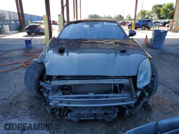 2018 Jaguar F-Type with VIN SAJD51EE3JCK47530, listed as a Copart auction lot 63496694 with 46,341 mi miles and Salvage Title. Bid and sale history available at DreamBid. Image 5.