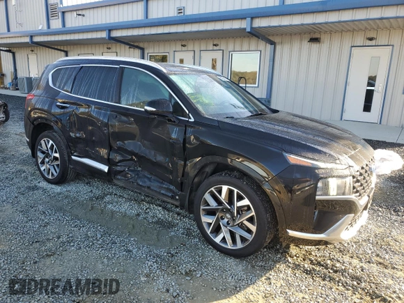 2022 Hyundai Santa Fe Calligraphy with VIN 5NMS54AL9NH466415, listed as a Copart auction lot 80274414 with 64,663 mi miles and Salvage Title. Bid and sale history available at carsss.com. Image 4.