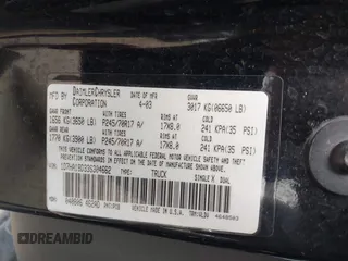 2003 Dodge 1500 ST z VIN 1D7HA18D33S304662, wystawiony jako IAAI lot #41577050 z przebiegiem 184 808 mil mil oraz . Historia ofert i sprzedaży dostępna na DreamBid. Obrazek 9.
