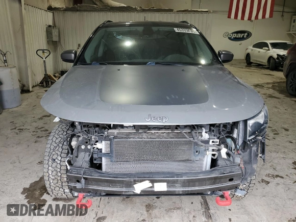 2019 Jeep Compass Trailhawk with VIN 3C4NJDDB5KT799253, listed as a Copart auction lot 45333085 with 71,780 mi miles and Salvage Title. Bid and sale history available at carsss.com. Image 5.