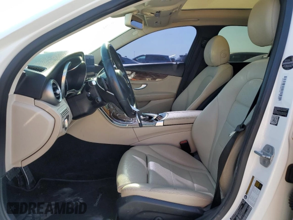 2015 Mercedes-Benz C 300 Luxury with VIN 55SWF4KB0FU014911, listed as a Copart auction lot 59891215 with 124,784 mi miles and Salvage title. Bid and sale history available at DreamBid. Image 7.