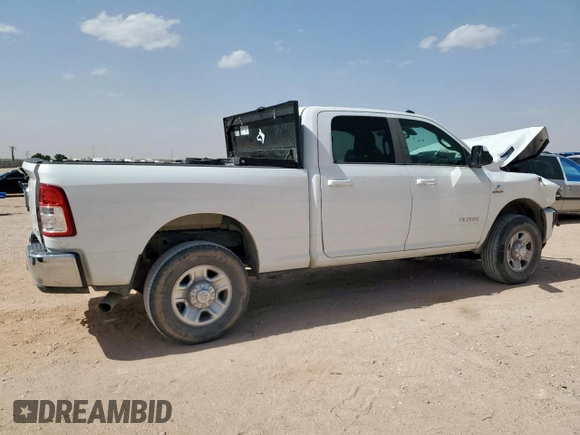 2022 Ram 2500 Big Horn with VIN 3C6UR5DL9NG441175, listed as a Copart auction lot 57488395 with 37,610 mi miles and Salvage title. Bid and sale history available at DreamBid. Image 3.
