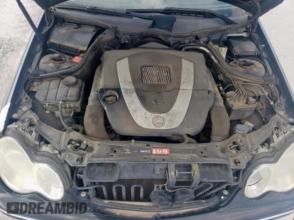 2006 Mercedes-Benz C 280 Luxury with VIN WDBRF54H66F801331, listed as a Copart auction lot 55140345 with 143,157 mi miles and Salvage title. Bid and sale history available at DreamBid. Image 11.