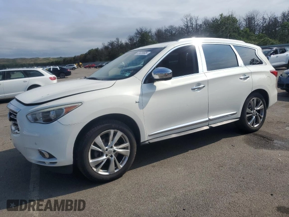 2014 Infiniti QX60 with VIN 5N1AL0MM8EC544045, listed as a Copart auction lot 62428505 with 98,200 mi miles and Clean title. Bid and sale history available at DreamBid. Image 1.